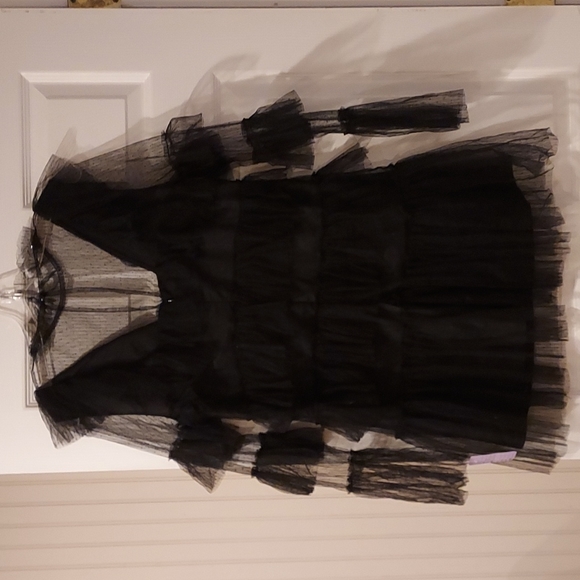 NWOT Women's Shein Black Mesh Lace Dress Size M - Picture 6 of 8